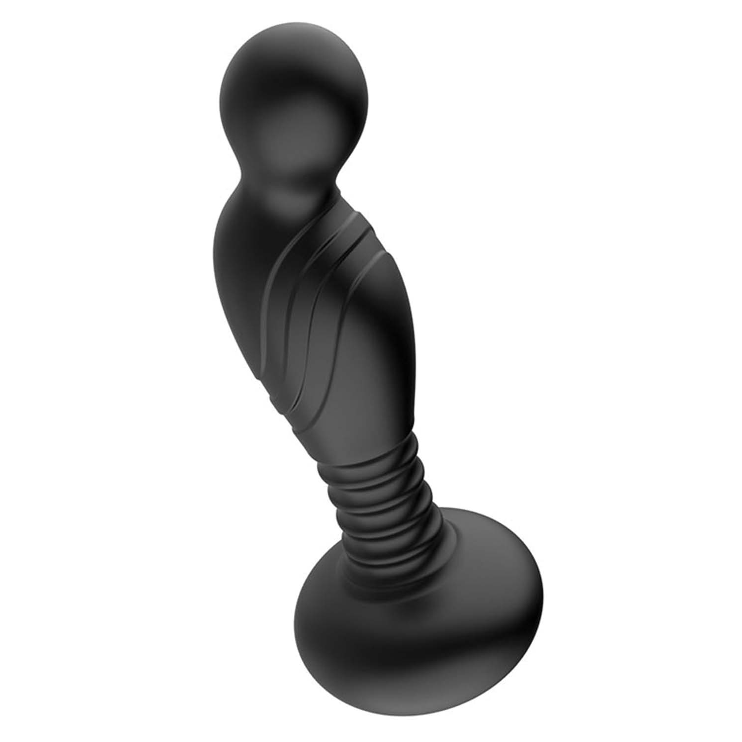 Ass Sation Remote Vibrating P Spot Plug Black Nasstoys